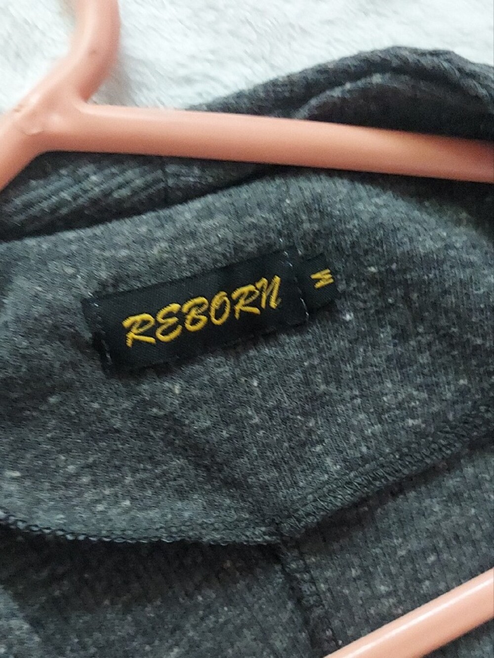 5 for $10 M&M Reborn Dark Gray Knit Open Cardigan - Picture 3 of 9